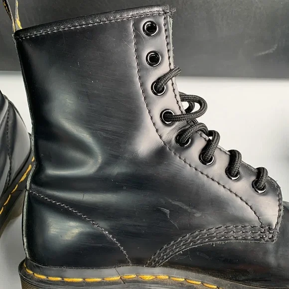 Dr. Martens 1460 Smooth‎ Leather Mid Calf Boots Unisex 7M 8W  display picture 3
